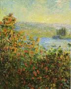 Claude Monet Flower Beds at Vetheuil oil painting picture wholesale